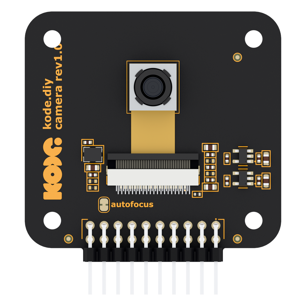 Camera Module for Kode Dot, top view with autofocus camera