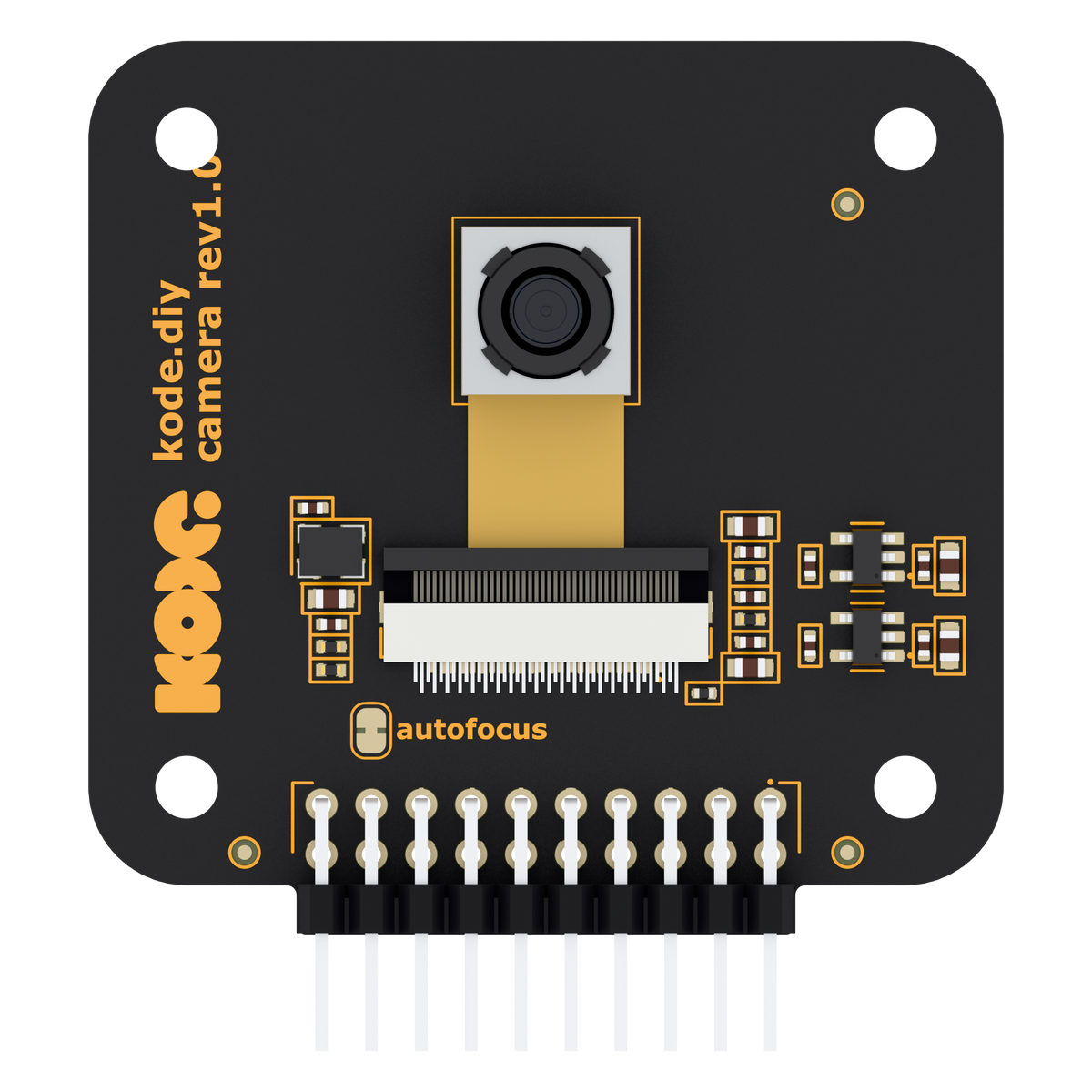 Camera Module for Kode Dot, top view with autofocus camera